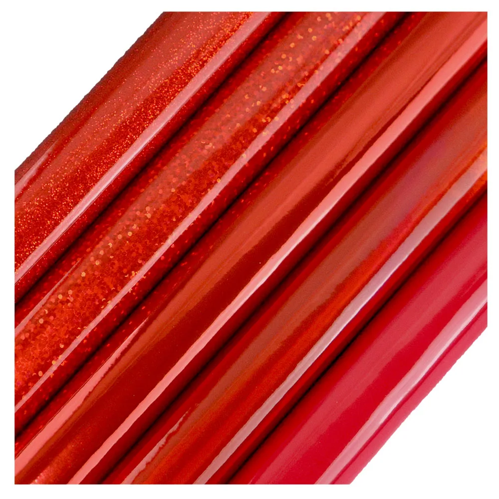 30x134 см рулон красная простая зеркальная Радужная голографическая искусственная