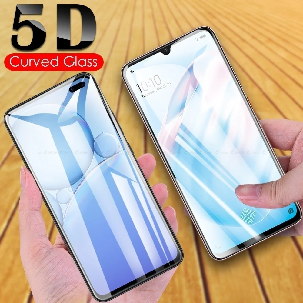 

5D Curved Edge Full Cover Tempered Glass Screen Protector For Vivo V23 V23e V21e V21 V20 SE V17 Pro V19 Neo Toughened Film