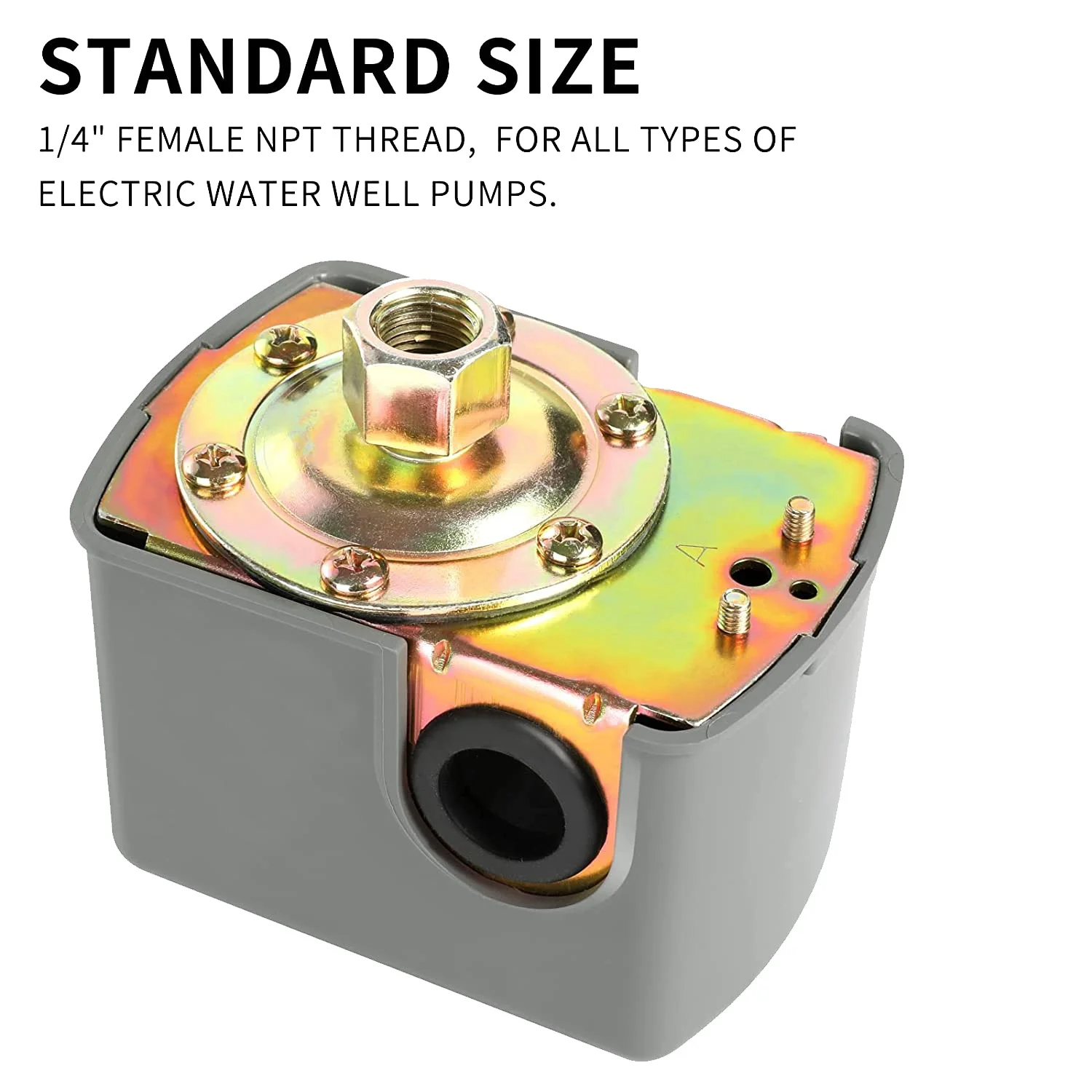 Переключатель Pessure для насоса скважин регулируемый дифференциал давления воды