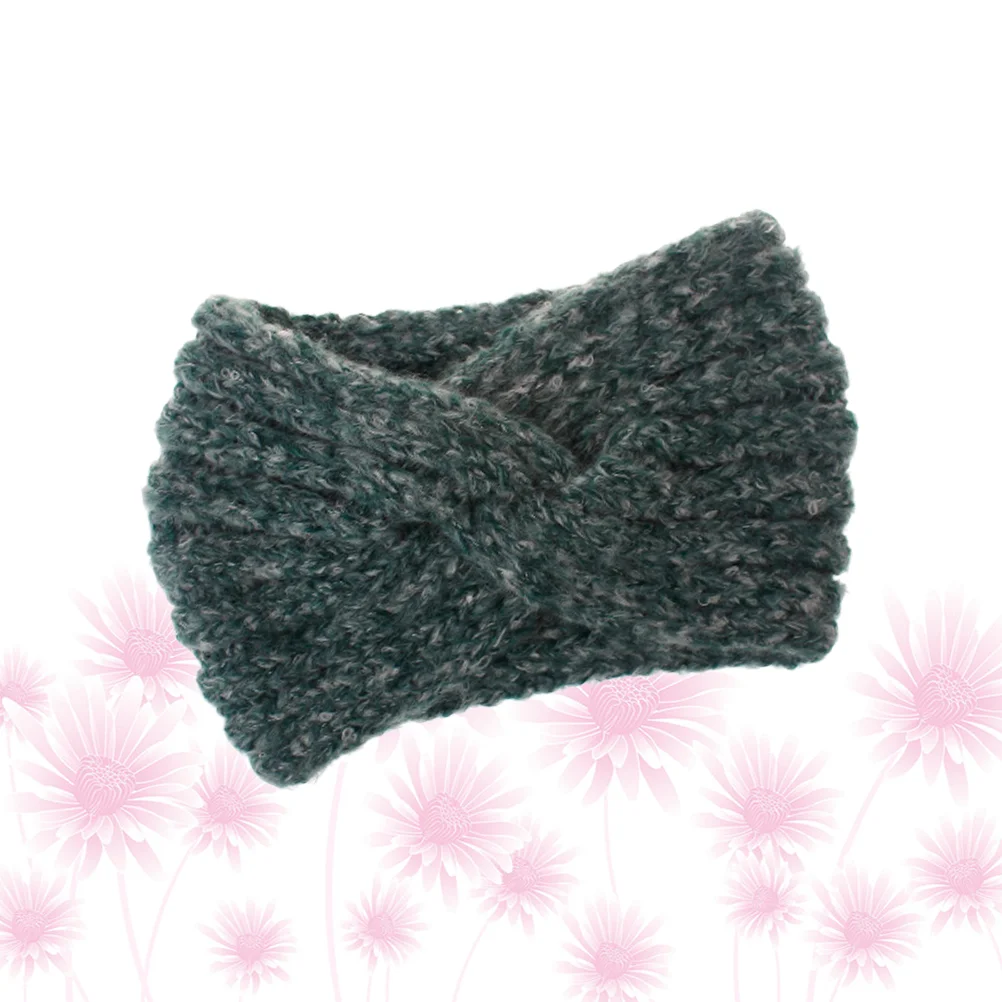 

Crochet Headband Ear Warmer Knitted Band Hair Elastic Women Headwrap Head Womens Crocheted Wool Winter Twisted Headpiece Tiara