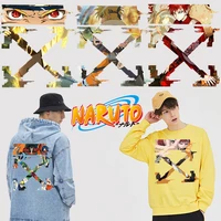naruto anime japan ninja shippuden gaara clothing thermoadhesive for clothes diy tshirts iron on patch on men decoration gifts