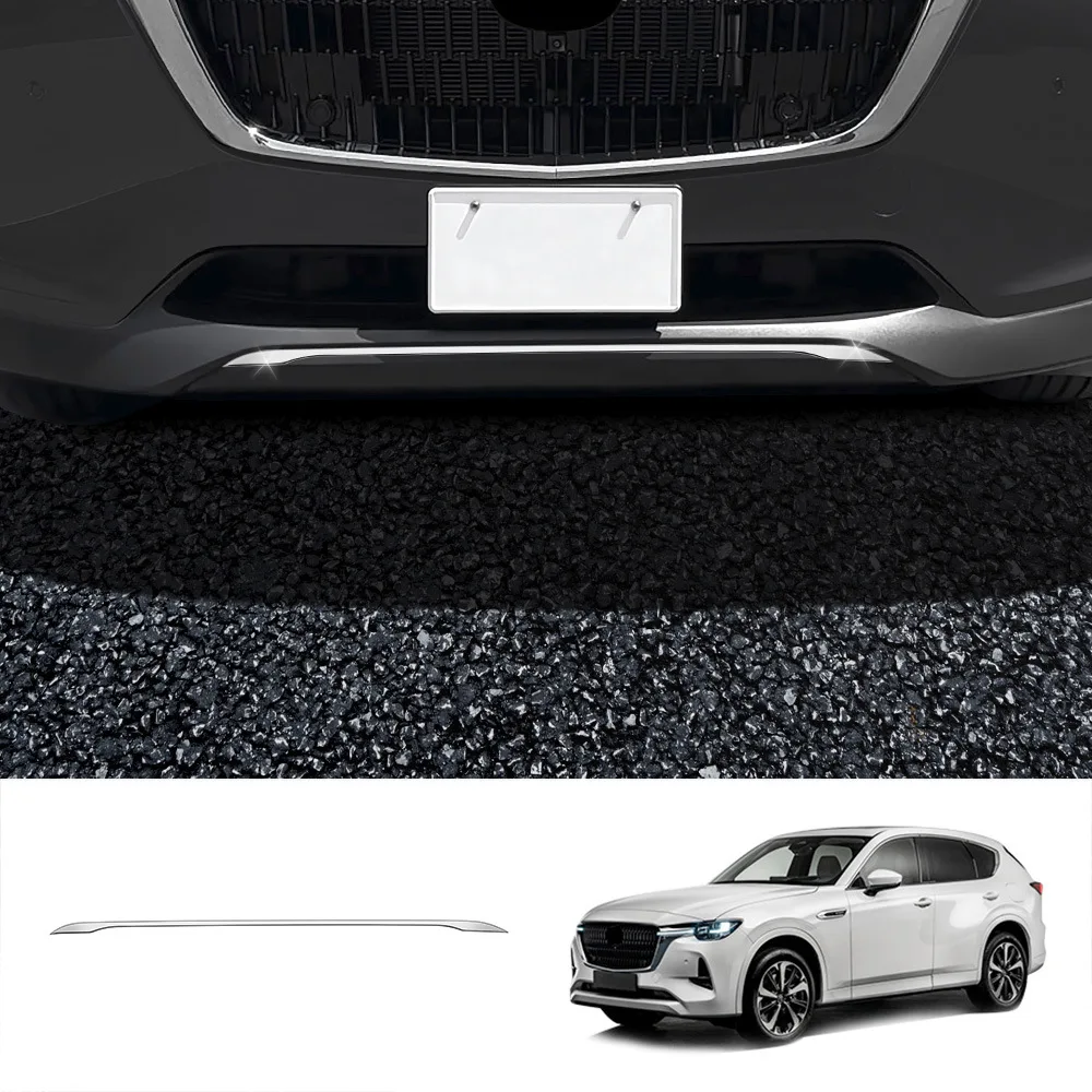 

For Mazda CX-60 CX60 CX 60 2022 2023 2024 Steel Car Front Rear Bumper Lip Strip Spoiler Protector Cover Guard Lips Accessories