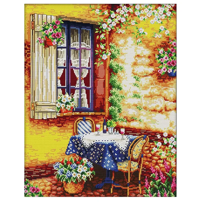 

Штампованные наборы для вышивки крестиком для начинающих вышивка Стартовые наборы для взрослых Набор для вышивки крестиком 14 ЦТ-лето после...