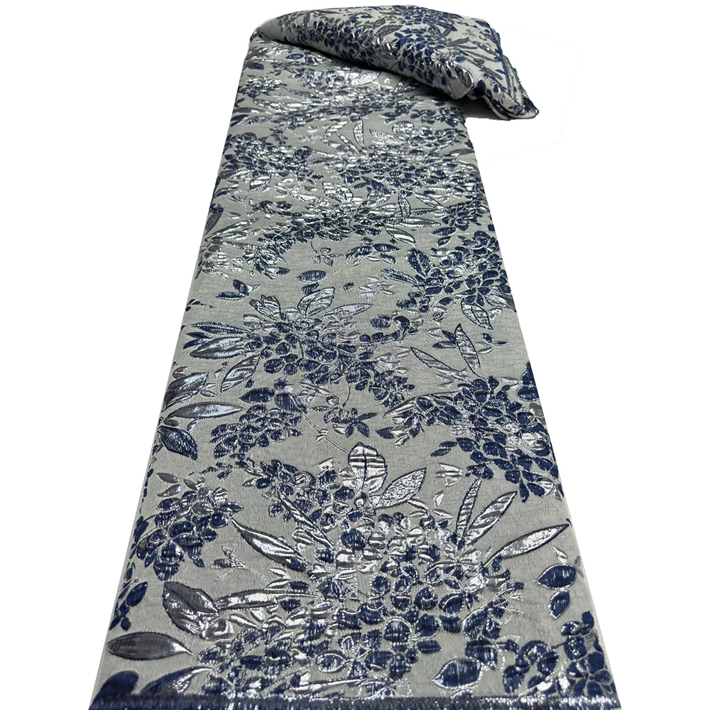 Высококачественная Африканская Нигерийская Жаккардовая Кружевная Ткань