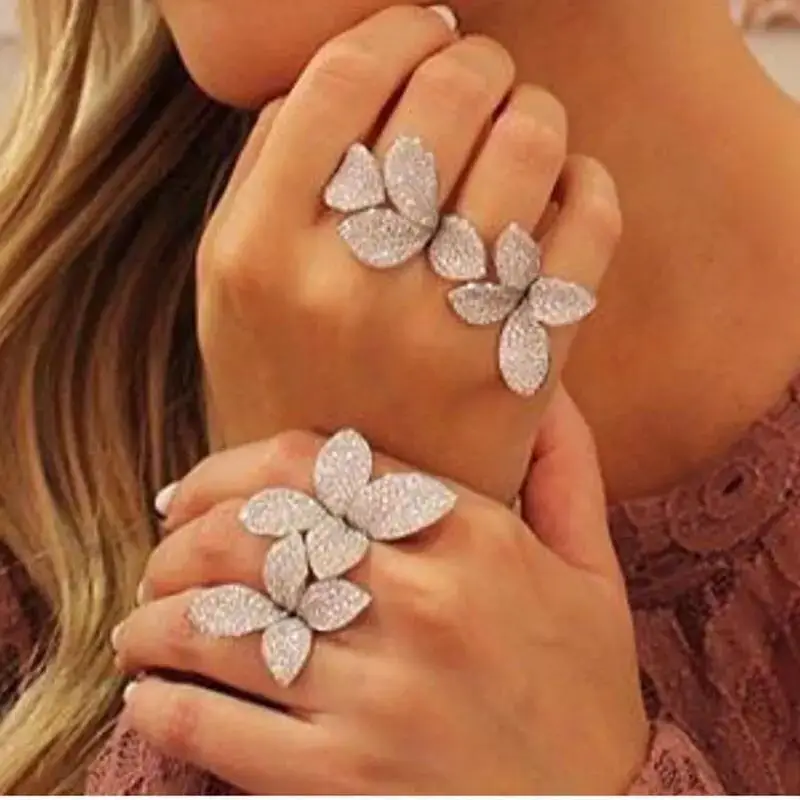 

Fashion Luxury Bangle Ring Sets Fashion Dubai White Color Bridal Jewelry Sets For Women Wedding brincos para as mulheres N-1362
