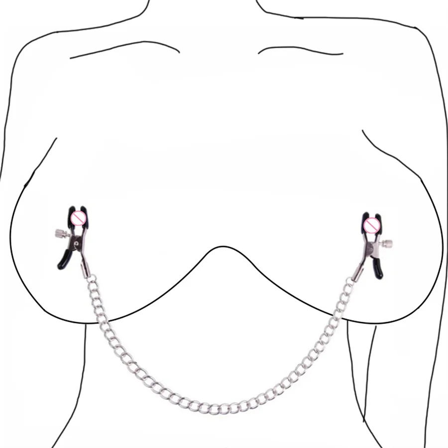 Зажим для сосков из нержавеющей стали с металлической цепочкой зажимы половых