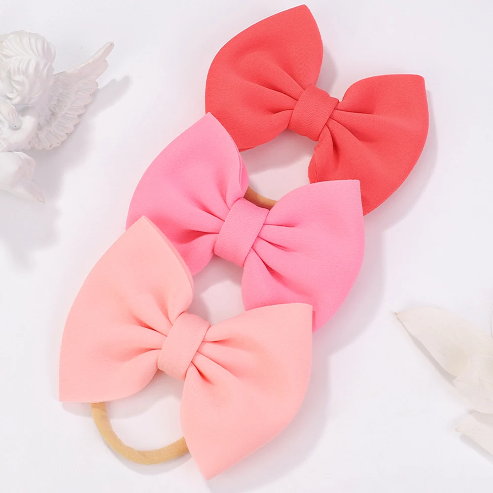 

1pcs Big Nylon Bows Headband for Girls Bandages Kids Elastic Hair Bands Headdress Newborn Baby Photography Hair Accessories