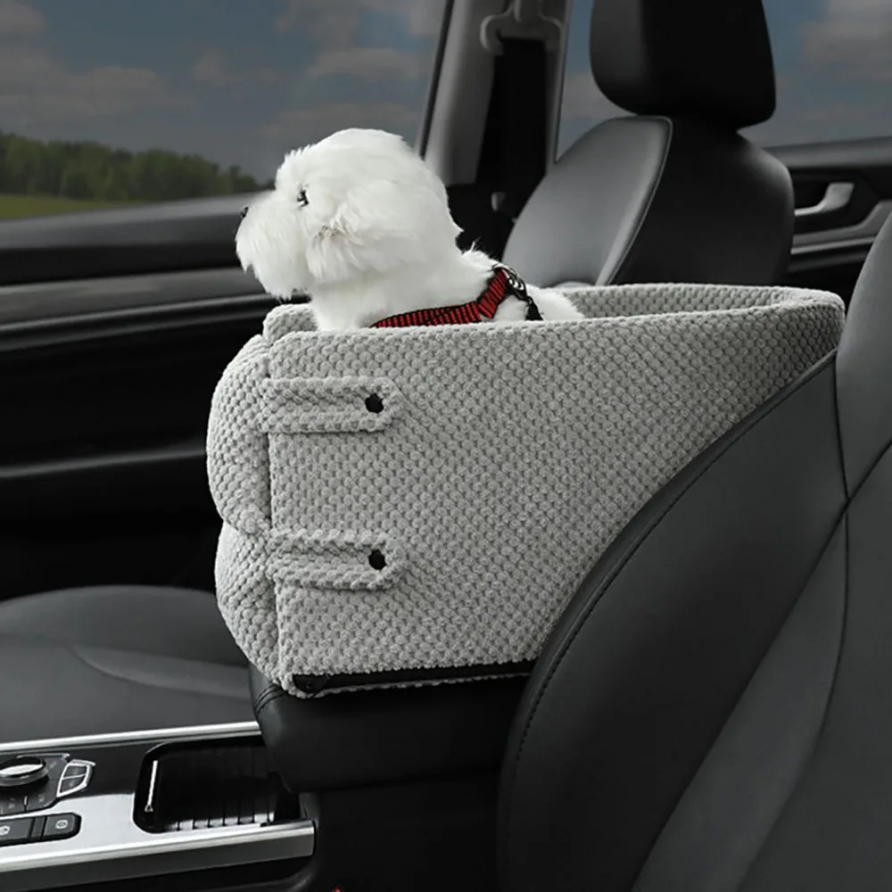 

LUDA Dog Car Seat Pet Car Booster Seat Travel Carrier with Removable Inner Pad Seat Protector for Small Cat Dog Travel