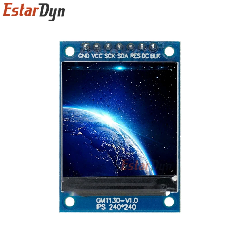 TFT-дисплей 0 96/1 3/1 44/1 77/1 8/2 дюймов IPS 7P SPI HD 65K TFT полноцветный ЖК-модуль ST7735 привод для