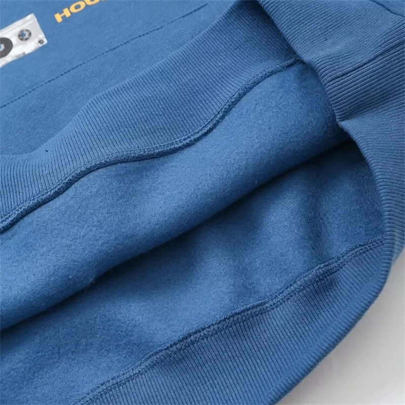 KEYANKETIAN 2024 осень/зима новые женские флисовые толстовки с буквенным принтом