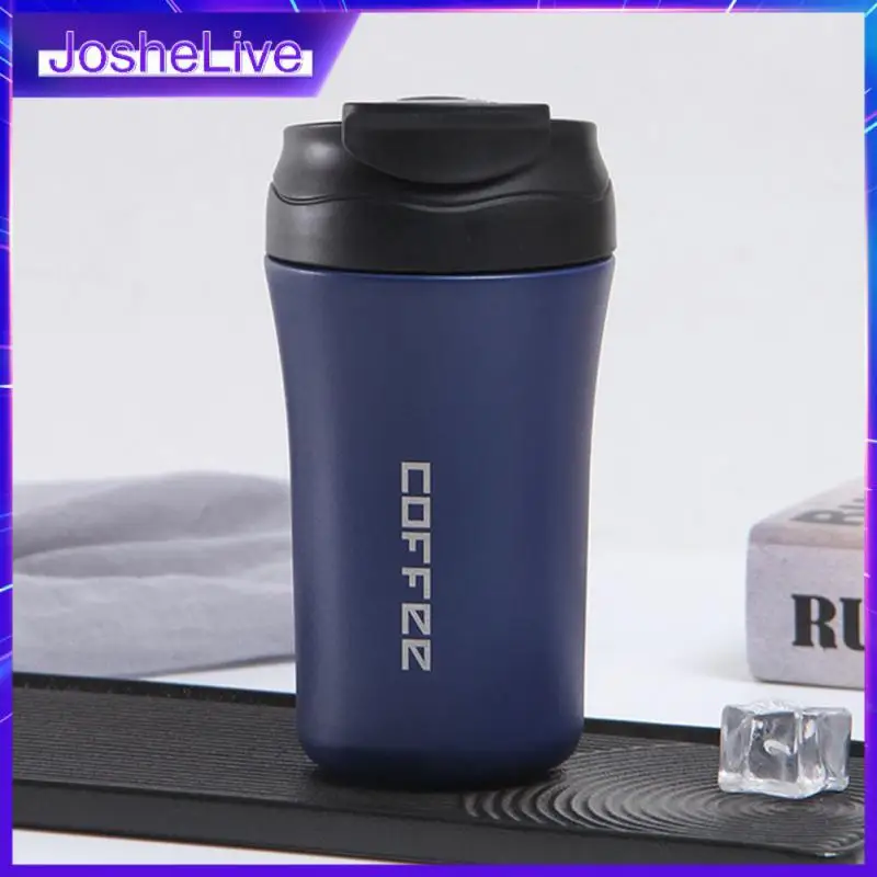 

1pc Scratch-resistant Frosted Double Layer Insulation Cup Convenient 400ml European-style Coffee Mug Creative Car Cup Coffee Cup