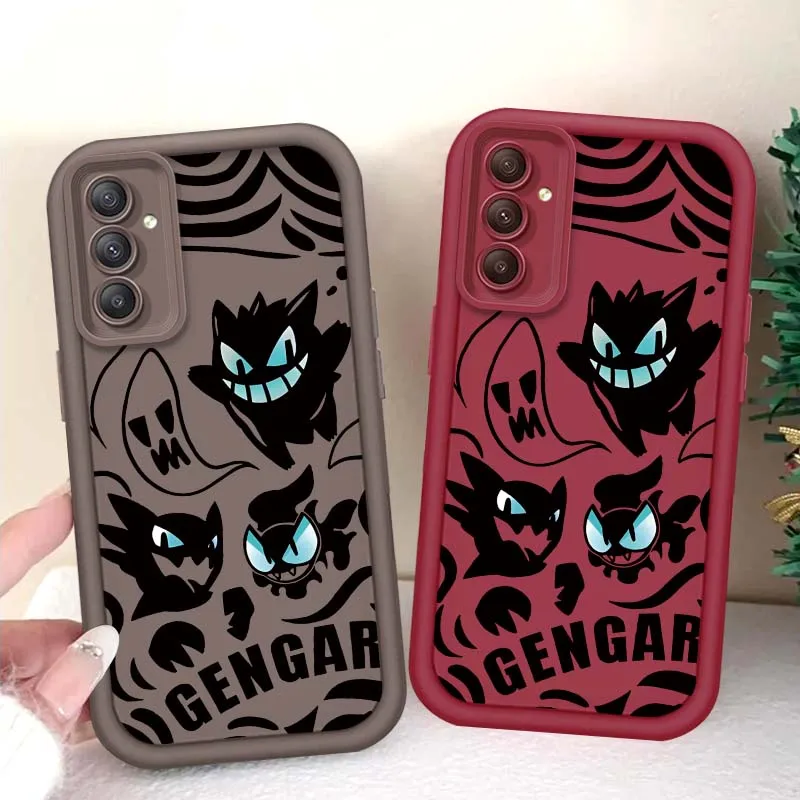 Фото P-Pokemones G-Gengars для Samsung A73 A72 A56 A55 A54 A53 A35 A32 A25 A23 A21s A14 A05 5G Лестница для глаз №2