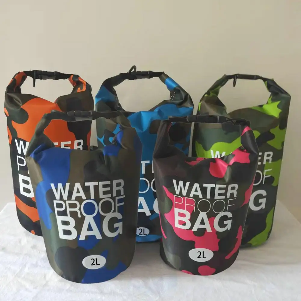

1 Set 2L Rafting Bag Foldable High Capacity Diving Storage Bag Quick-Release Waterproof Dry Bag Pack Sack Swimming Bag