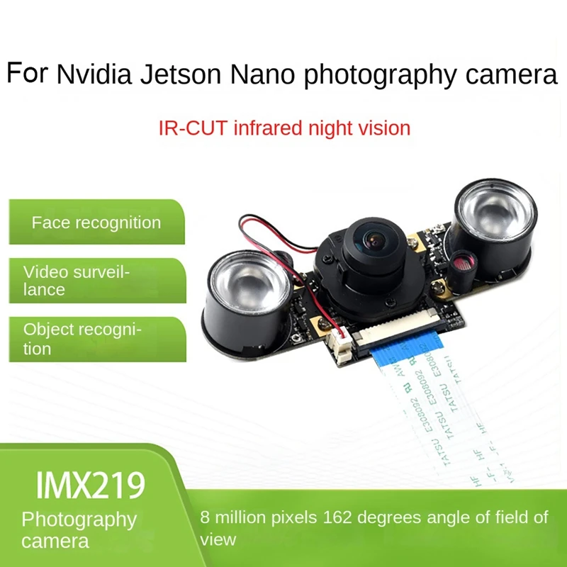 

For Jetson Nano IMX219-160 IR-CUT Camera 8 Million Pixel IR-CUT Infrared Night Vision With Built-In Infrared Fill Light