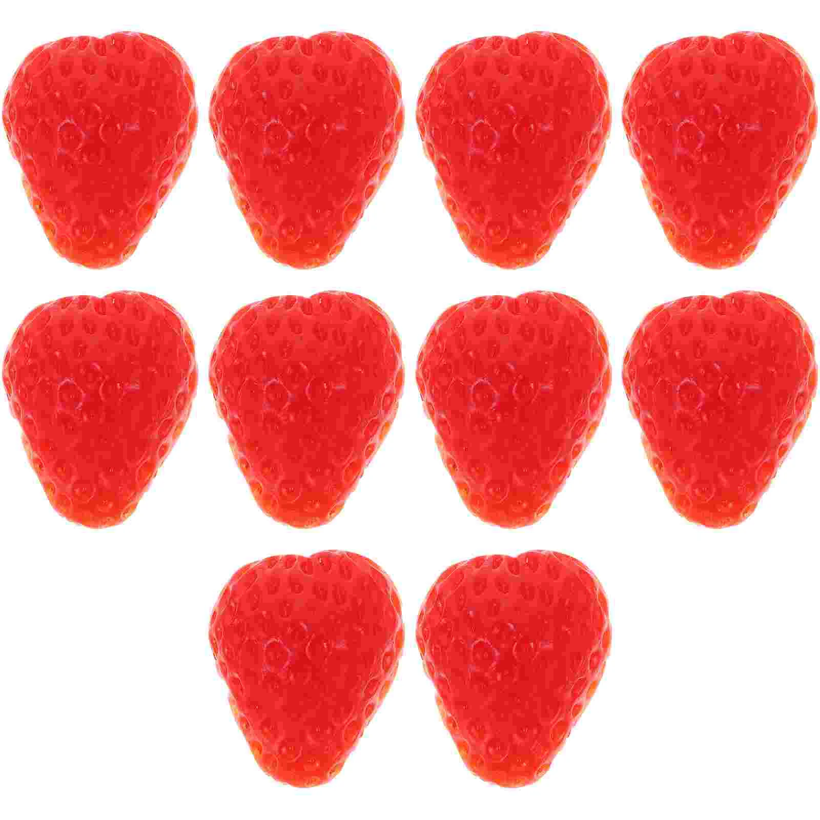 

Accessories Faux Strawberry Decor Fruit Model Fake Artificial Slice Simulation Fruits Desktop Strawberries Vivid Props