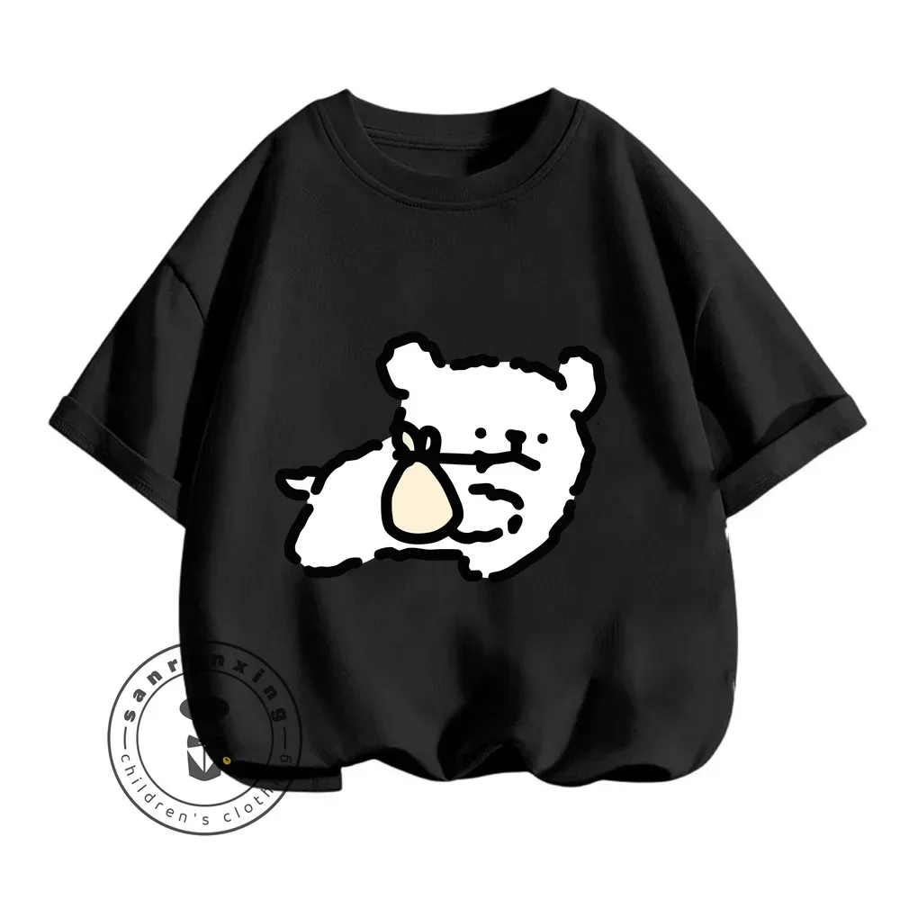 Летний Повседневный Детский Комплект Из Футболки И Шорт С Круглым Вырезом