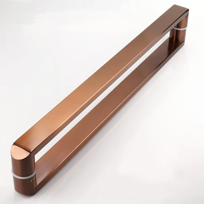 Утолщенная квадратная дверная ручка из нержавеющей стали 304 стеклянная