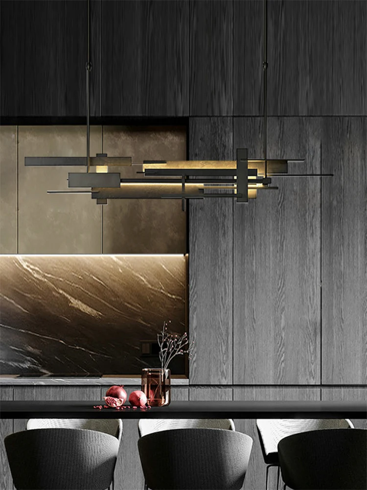 

Mindi Light Luxury Restaurant Chandelier Post-Modern Lamp Creative Design Dining Table Bar Study Lamp Tone Work Stacking Lamp