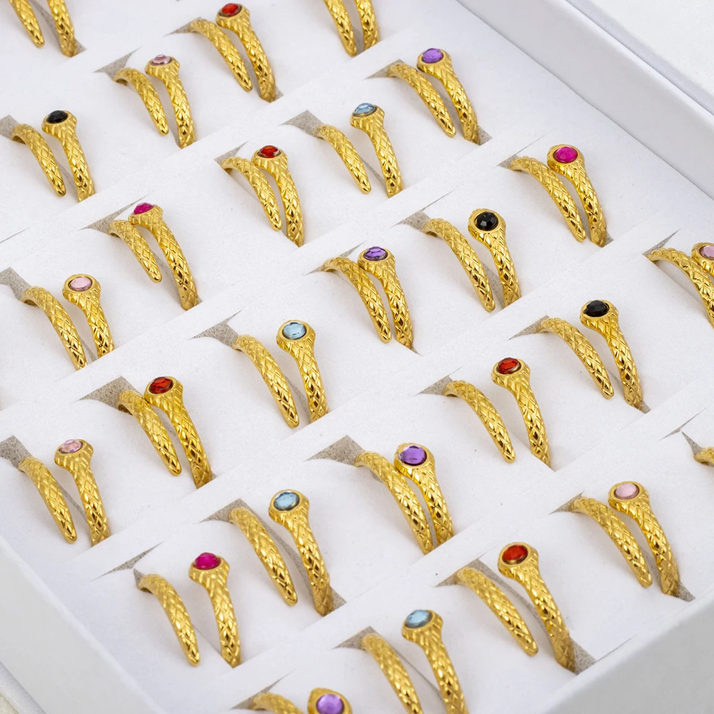 20 шт./партия женские кольца в виде змеиных глаз