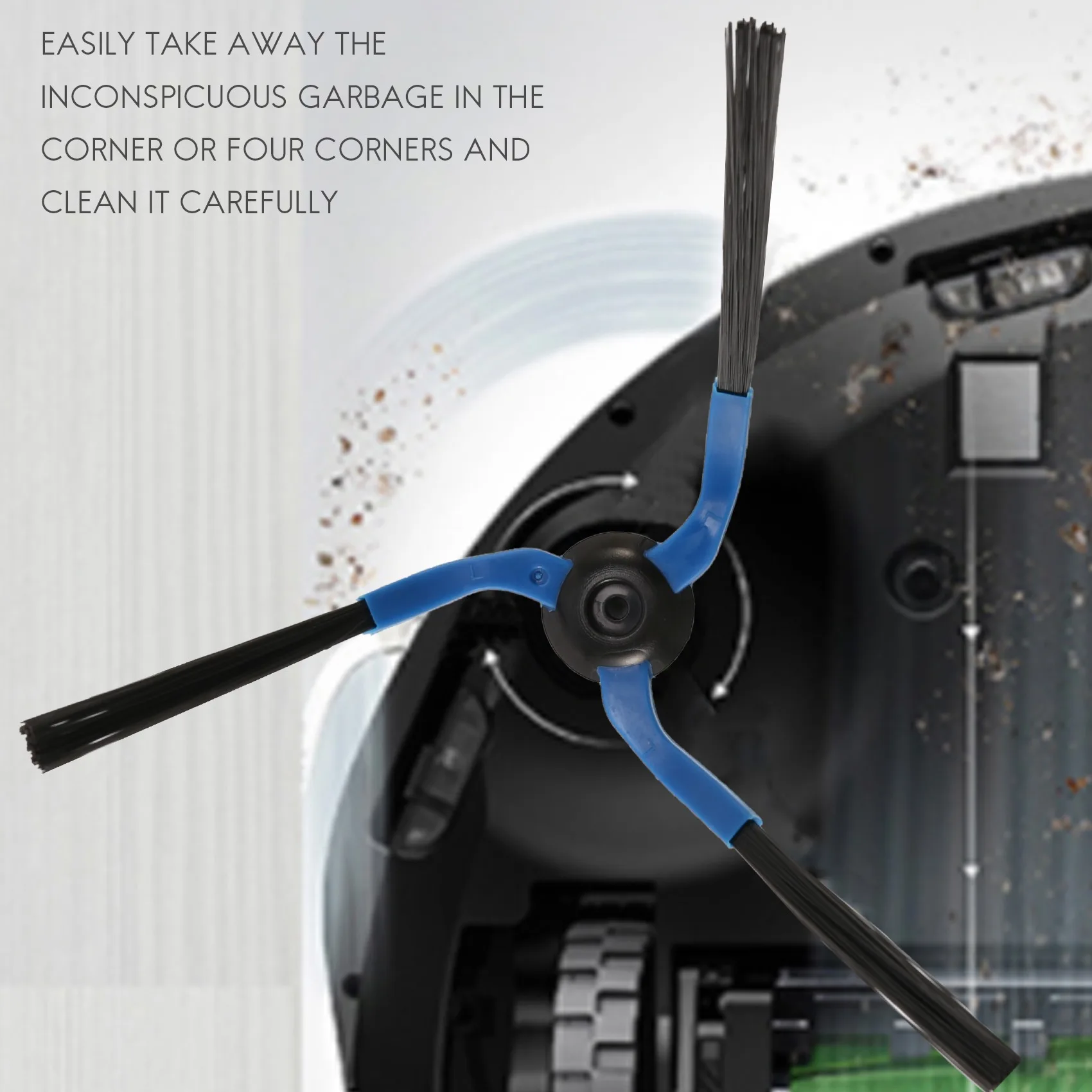 3 Pair Side Brushes for Samsung Navibot Robot VC-RM96W VC-RM72VR VC-RM84V VC-RM52VR SR8855 SR8751 SR8845 SR8895 SR8950