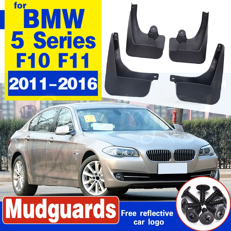 Car Front Rear wheel Mud flaps for BMW 5 series 2011-2016 F10 F11 mudguard fender mudflap splash guards car accessories