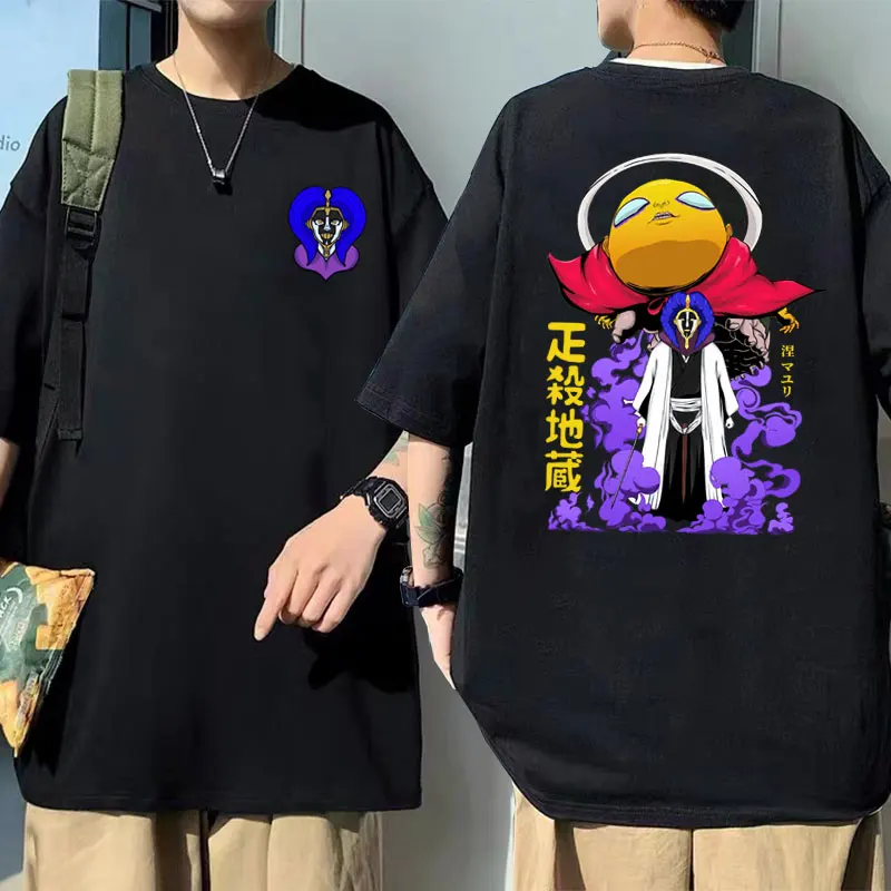 Аниме отбеливающая Толстовка Kurotsuchi Mayuri Ashisogijizou Gotei 12 Графические футболки мужские повседневные футболки манга Харадзюку футболка
