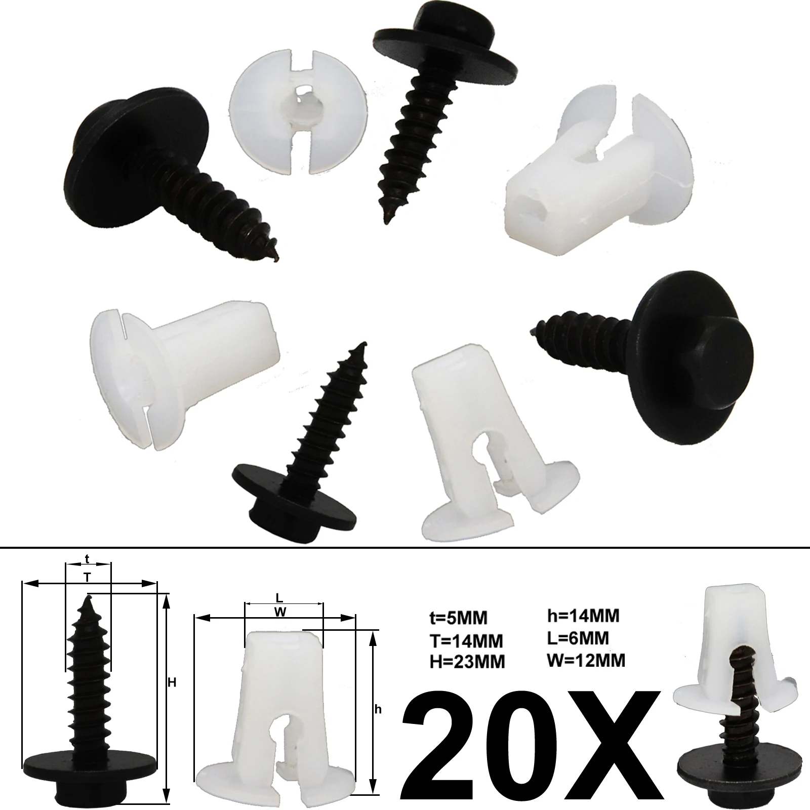 Внешняя втулка расширяющаяся гайка и винты передний бампер фотоэлемент для Ford Focus Mk3 MK2 Kuga 2 Mondeo MK4 Escape Fiesta MK5 MK6