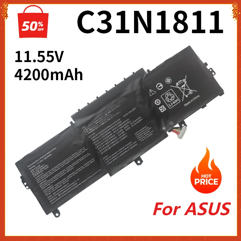 C31N1811 Аккумулятор для ноутбука ASUS BX433FN UX433FN-2S ZenBook 14 UX433F UX433FA-A5046R 0B200- 03080000 U4300F