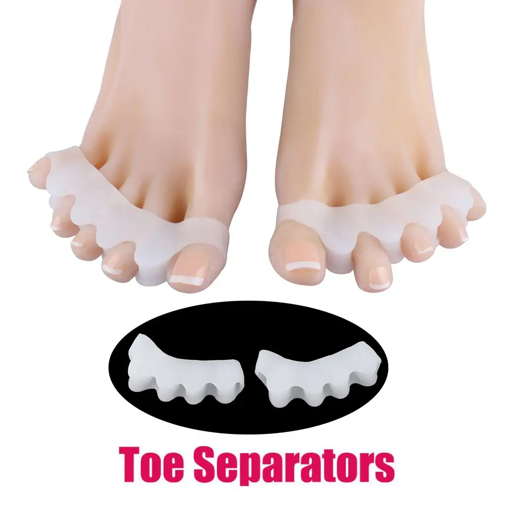 

1 Pair Bunion Silicone Toe Separator Orthotics Corrector Relief Pain Valgus Foot Health Care Splint Tools Align Toes Relief Pain
