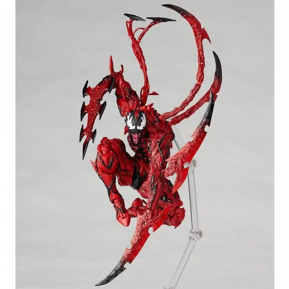 Фото УДИВИТЕЛЬ YAMAGUCHI Carnage Venom KAIYODO Легенды Человека-паука, экшн-фигурка, подвижная сменная статуя для лица, модель для детей, игрушка в подарок №3