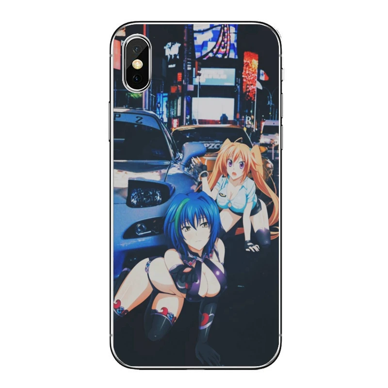 Ультратонкий чехол для телефона с аниме девушкой JDM спортивный автомобиль Дрифт