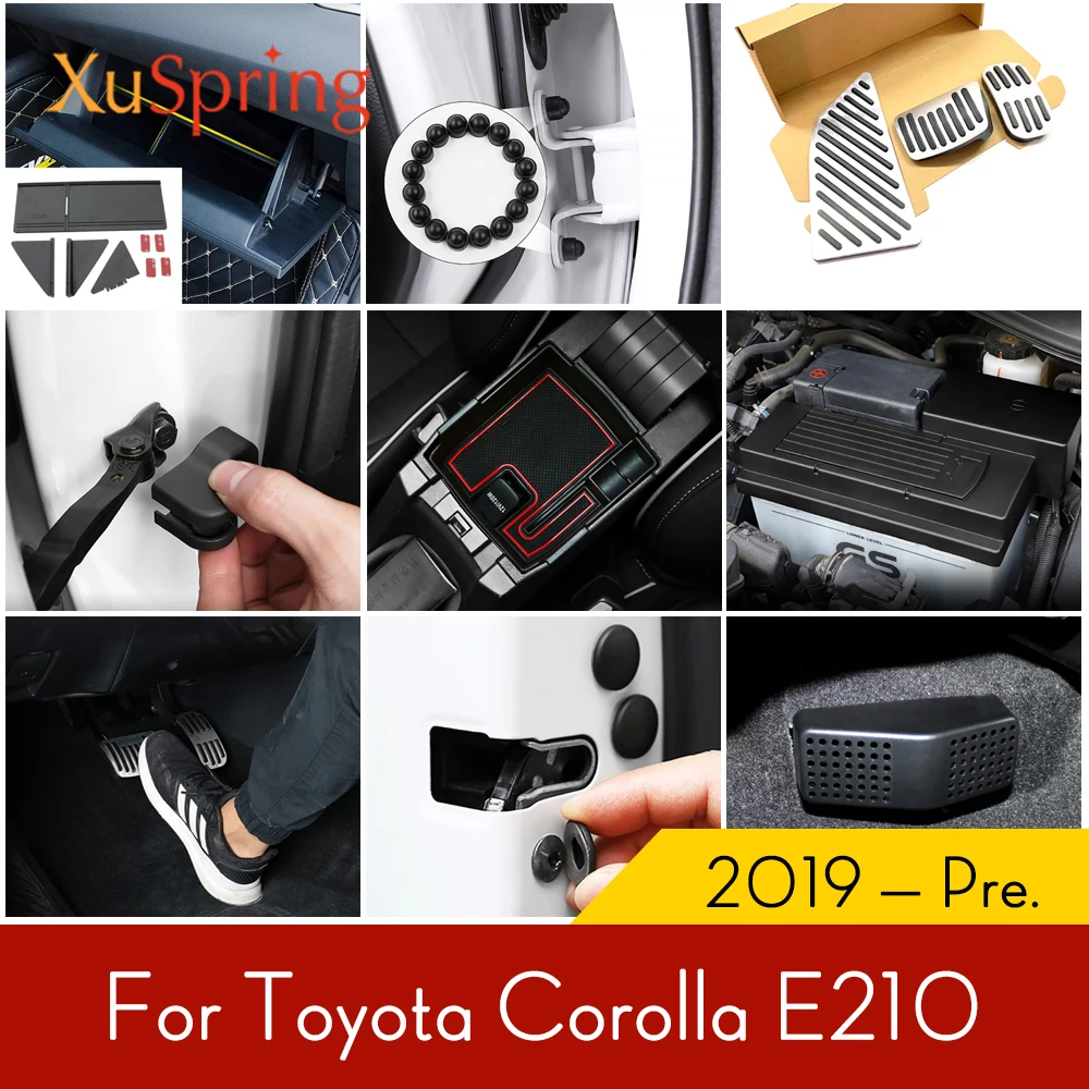 

Автомобильный Стайлинг для Toyota Corolla 2019 2020 2021 2022 E210 ограничитель двери защита подлокотника контейнер для хранения накладка