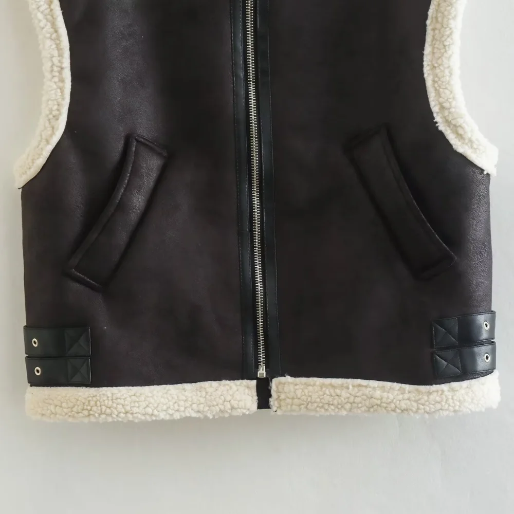 Новинка 2024 осень/зима женская новая модная повседневная майка-поло на молнии с