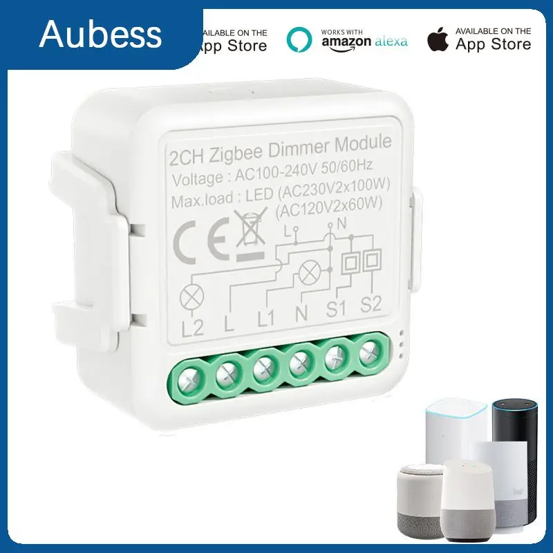 

Беспроводной Выключатель «свободные руки» Smart Life Tuya Zigbee3.0, переключатель с голосовым управлением Smart Tuya Zigbee 3,0, модуль дистанционного управл...