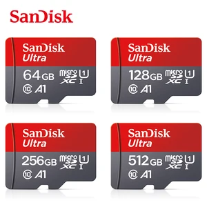 Sandisk Micro SD Card 128GB 32GB 64GB 256GB 512GB micro sd card TF Flash sd Cards A1 U1 MicroSDXC Class10 Memory Card for Phone