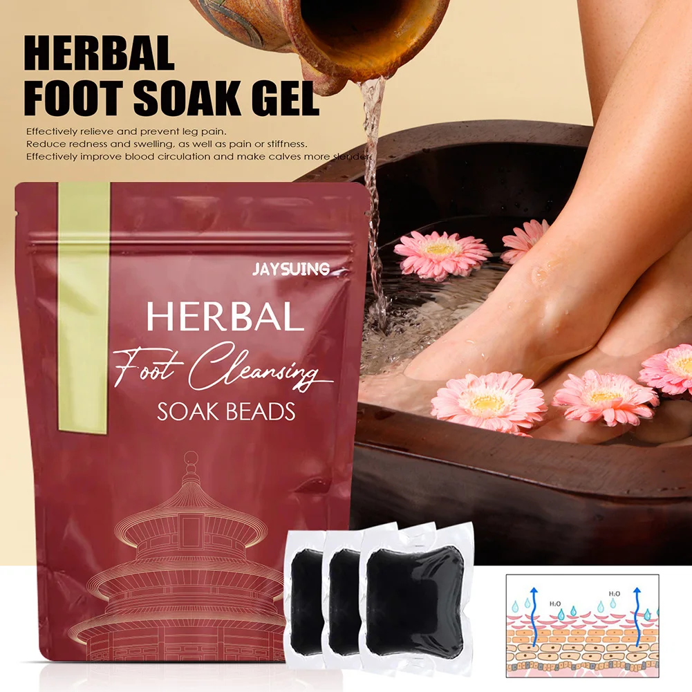 

Foot Soak Capsules Beads Natural Herbal Foot Dehumidification Detox Soaking Beads Pain Relief Improve Sleep Body Health Care