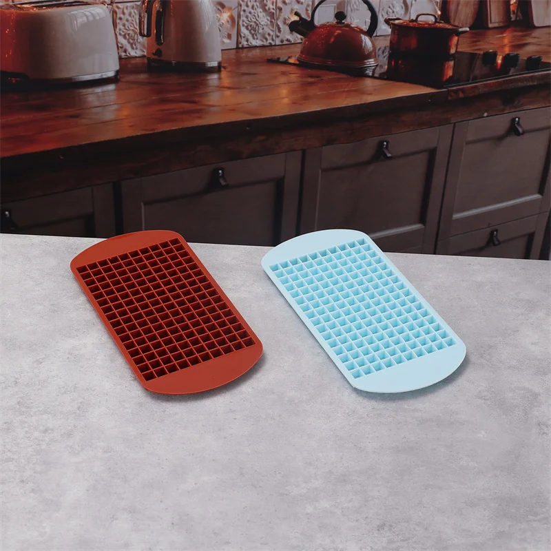 Форма для мини-кубиков льда 160 ячеек многоразовая силиконовая форма