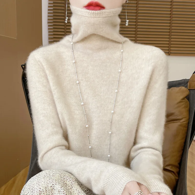 Осень-зима 2023 новый бесшовный интегрированный шерстяной свитер ворсовый