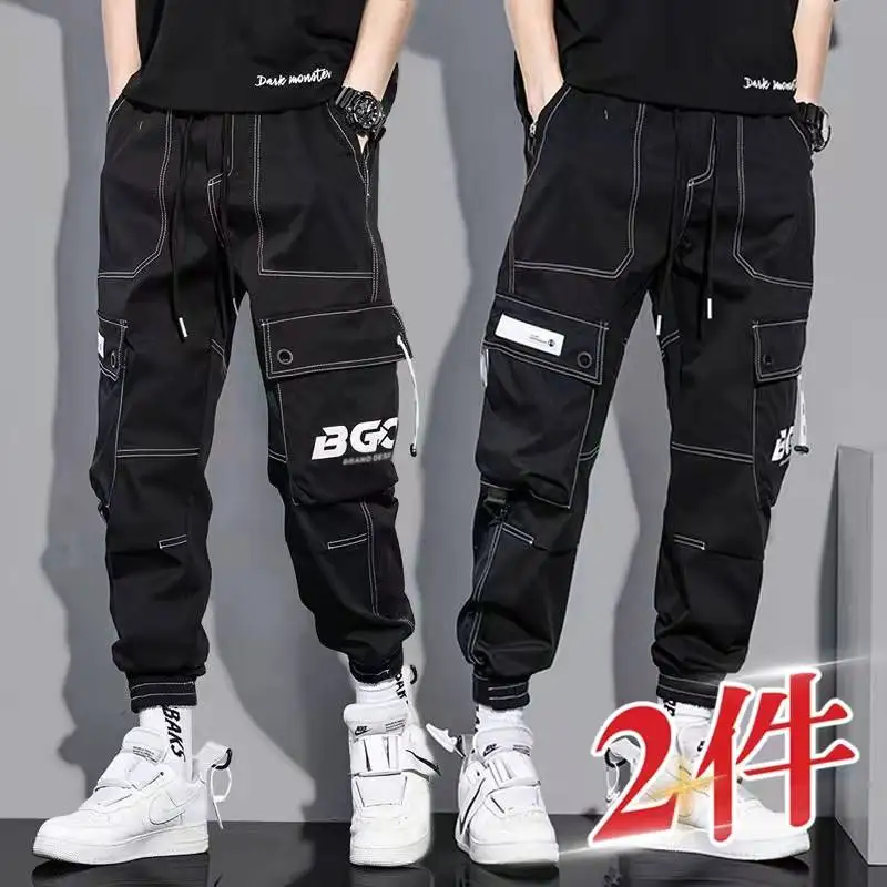 

Workwear Pants Men's Spring and Autumn New Loose All-Match Casual Functional Fashion Brand Sports Jogger Pants Boys