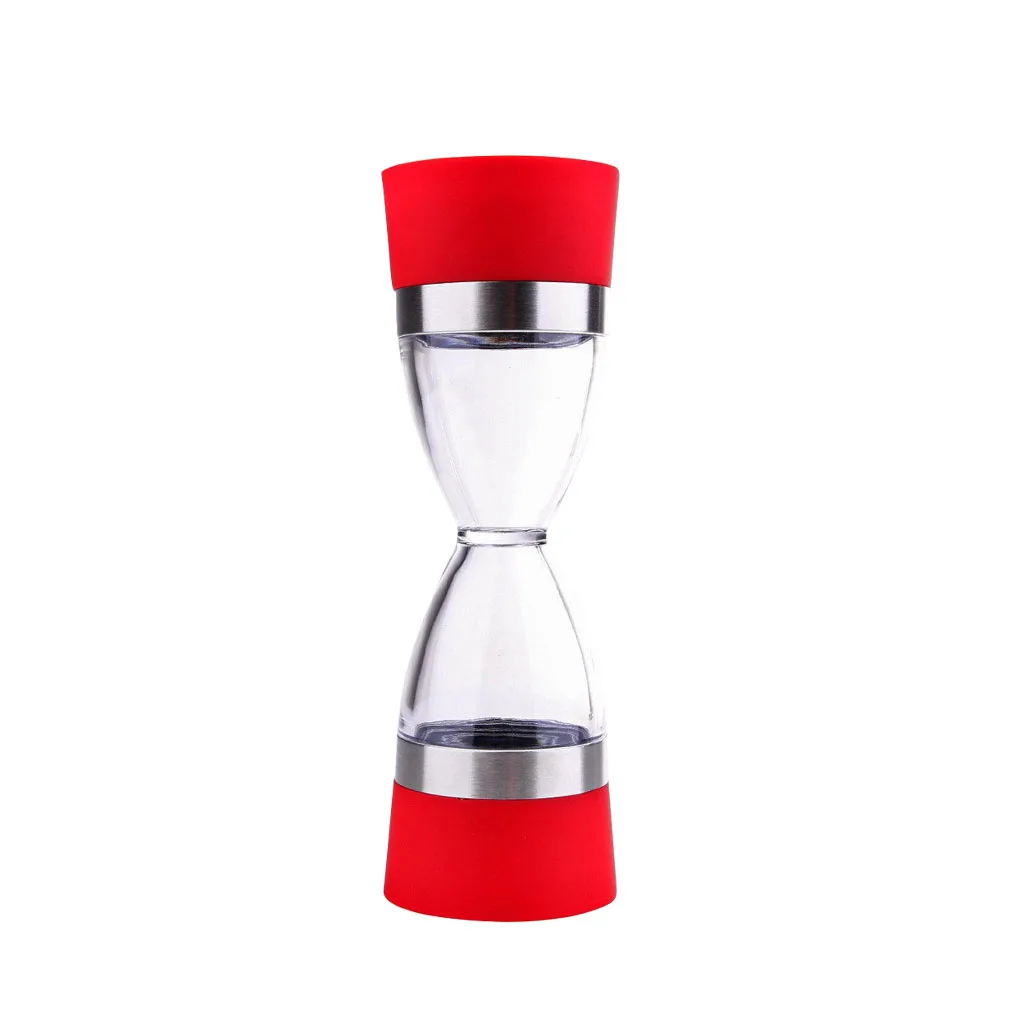 

2 In 1 Manual Pepper Mill Hourglass Shape Salt Grinder Adjustable Coarseness Spice Seasoning Grinding Tool