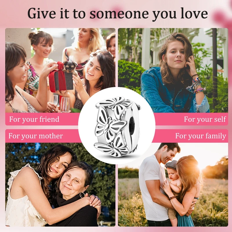 Бусины из серебра 925 пробы для браслета Pandora