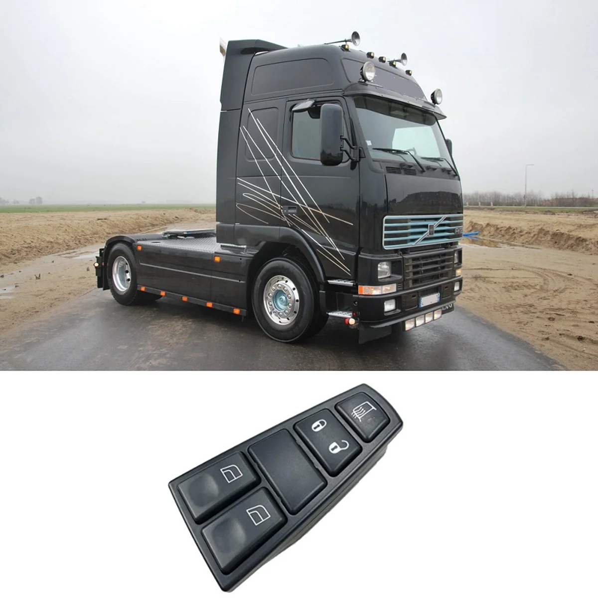 Аксессуары для главного переключателя окон 20752915 21543894 грузовика Volvo FH12 FH16 FM9 FM12 NH12