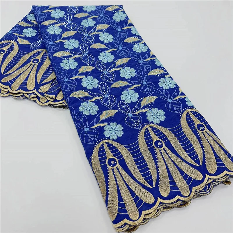 

Швейцарская Кружевная Ткань 5 ярдов, тяжелые бусины с вышивкой в виде камней, модель 100% хлопковое кружево «швейцарская вуаль», популярный в Дубае стиль 9L070804