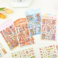 cartoon koi luck to frosted stickers handbooks gourmet materials stationery decoration free diy stickers easy to tear