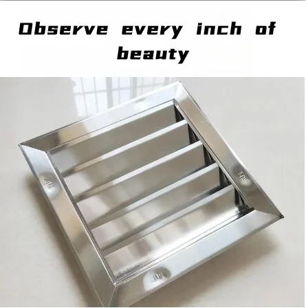 201/304 6/8/10/12 дюймов нержавеющая сталь квадратная решетка вентиляции наружная