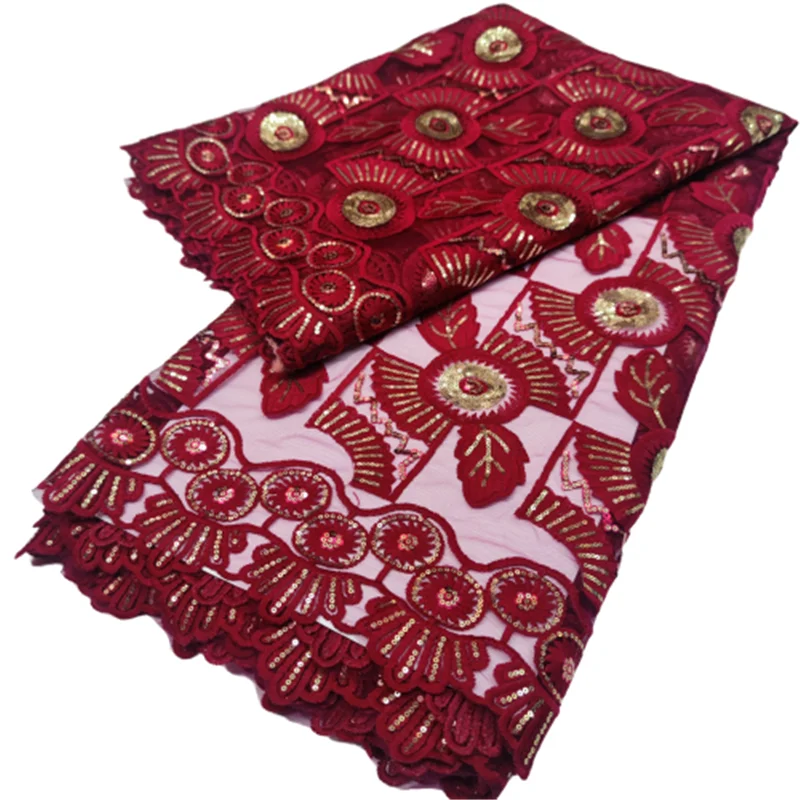 Новейшая кружевная ткань с блестками дешевая африканская Тюлевая зеленая для