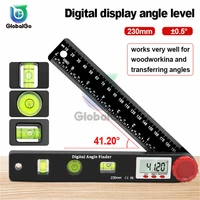 230mm 4in1 digital protractor angle ruler spirit level universal ruler woodworker 360 degree angle protractor measuring tools