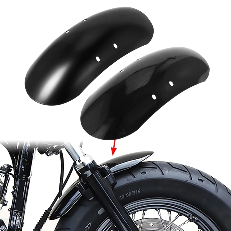

Vintage Style Motorcycle Front Mudguard Metal Short FrontFender for 883 GTWS