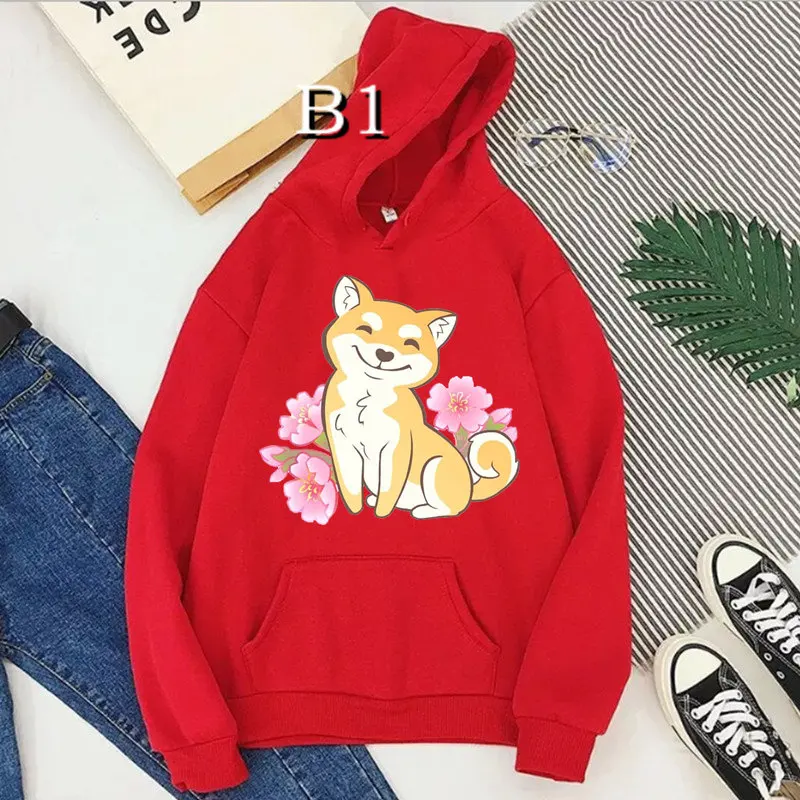 Женская толстовка с капюшоном и цветочным принтом