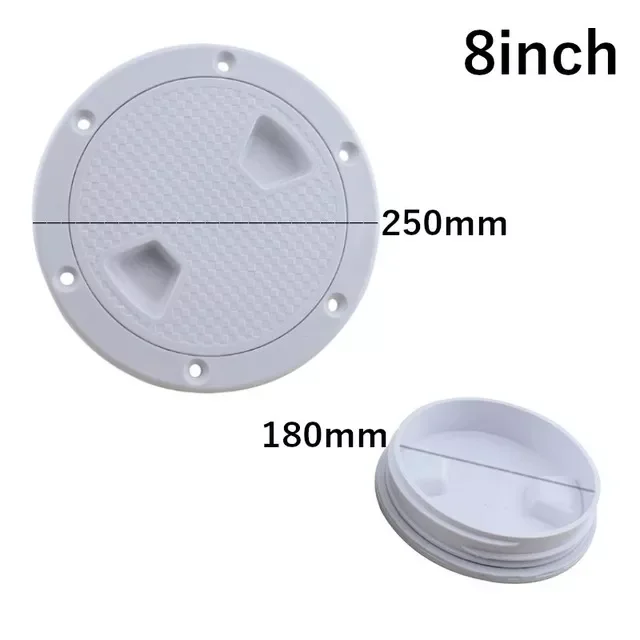 

4 Inch 6 Inch ABS Access Hatch Round Inspection Hatch Cover for Marine Boat & RV Black/White/Transparent Anti-Corrosive